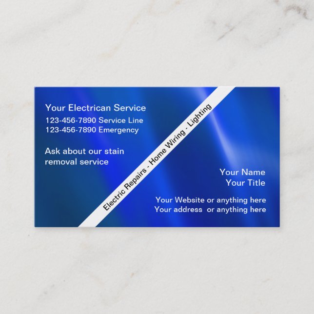 Electrician Business Cards (Front)