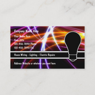 Electrician Business Cards