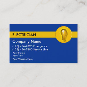 Electrician Business Cards
