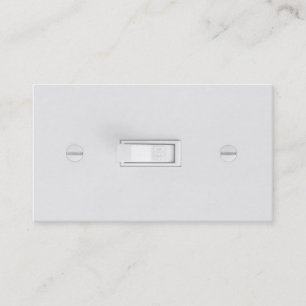 Electrician Business Cards (Light Switch)