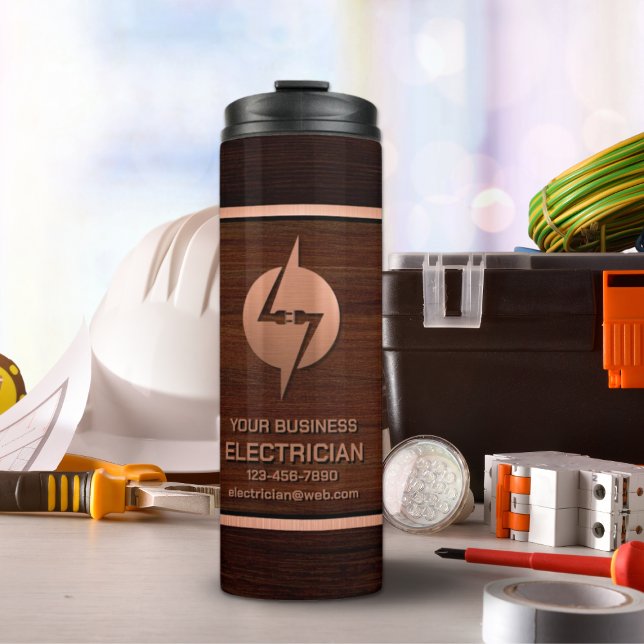 Electrician Business Thermal Tumbler (Creator Uploaded)