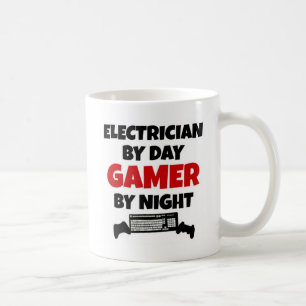 Electrician by Day Gamer by Night Coffee Mug