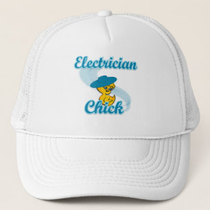 Electrician Chick #3 Trucker Hat