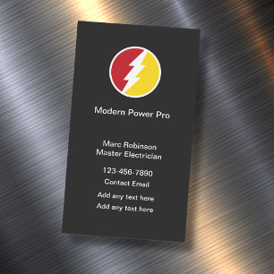Electrician Classic Business Card Magnets Vertical