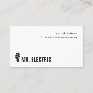Electrician Company Business Card
