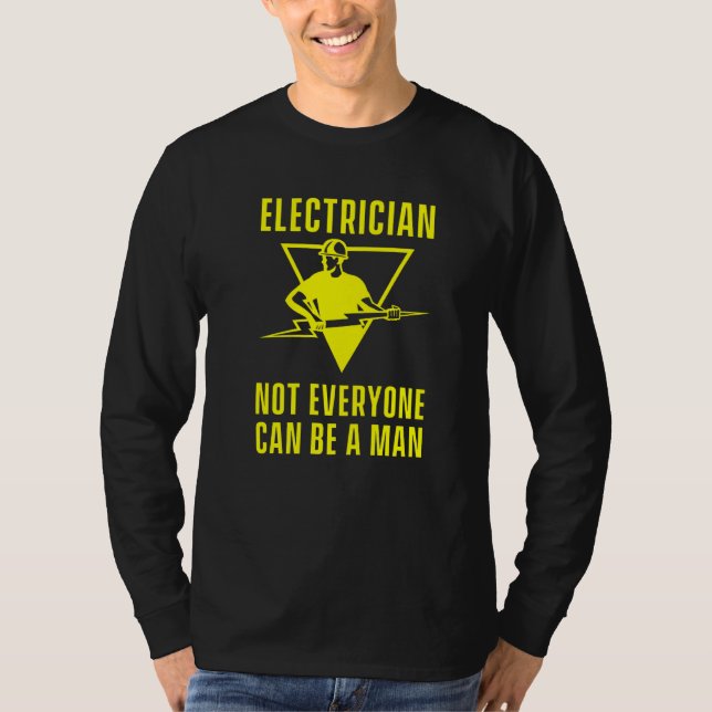 Electrician Craftsman Lineworker Lineman High Volt T-Shirt (Front)