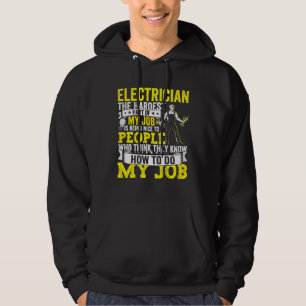 Electrician Dad Apparel Electric Lineman for Men   Hoodie