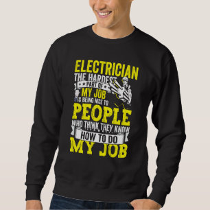 Electrician Dad Apparel Electric Lineman for Men Sweatshirt