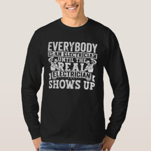 Electrician Dad Apparel Electric Lineman for Men T-Shirt