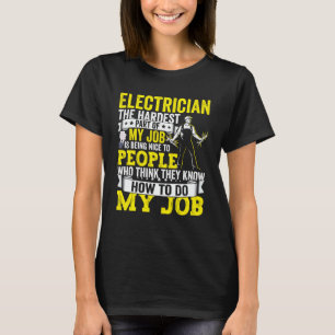 Electrician Dad Apparel Electric Lineman for Men   T-Shirt