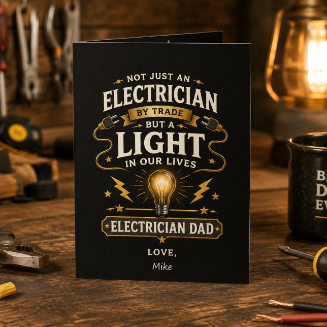 Electrician Dad Father’s Day Card (Creator Uploaded)
