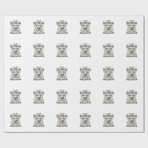 Electrician Dad Nothing Shocks Me Vintage Shirt De Wrapping Paper