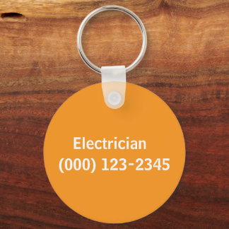 electrician  editable key ring