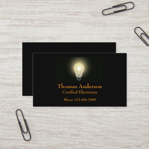 Electrician Electric Company Business Card