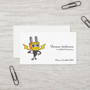 Electrician Electric Company Business Card
