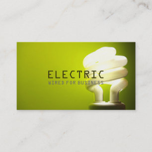 Electrician  Electric Electricity Construction Business Card