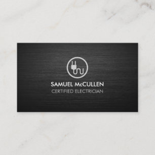 Electrician Electric Plug Icon  Business Card