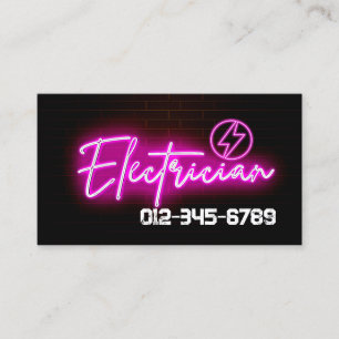 Electrician Electrical Contractor Business Card