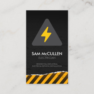 Electrician Electrical Contractor Business Card