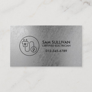Electrician Electrical Contractor Business Card