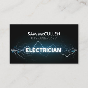 Electrician Electrical Contractor Business Card