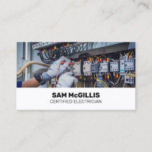Electrician Electrical Contractor Business Card