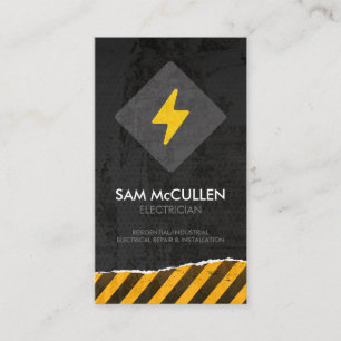 Electrician Electrical Contractor Business Card