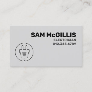 Electrician Electrical Contractor Business Card