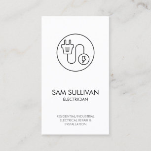 Electrician Electrical Contractor Business Card