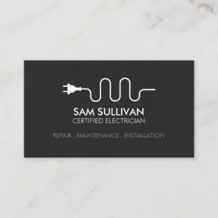 Electrician Electrical Contractor Business Card