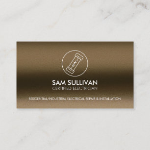 Electrician Electrical Contractor Business Card