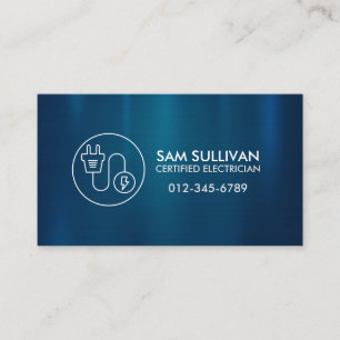 Electrician Electrical Contractor Business Card