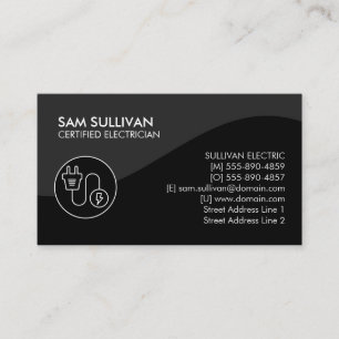 Electrician Electrical Contractor Business Card
