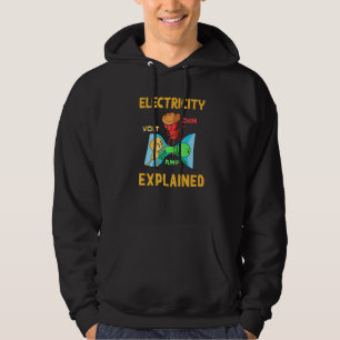 Electrician Electrical Line Engineer Electricity Hoodie