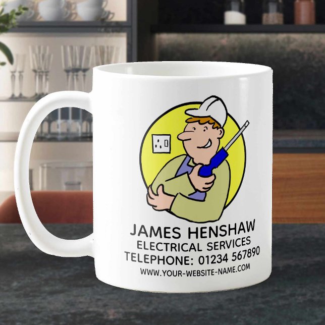 Electrician Electrical Services Promotional Coffee Mug (Creator Uploaded)