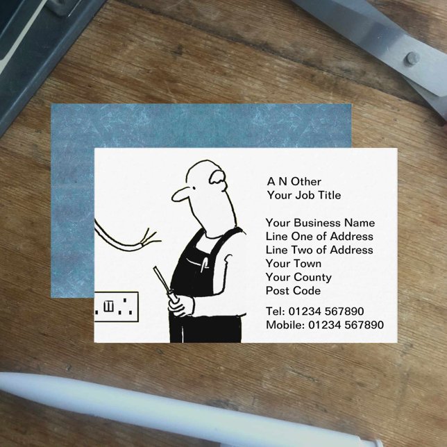 Electrician Electrical Trade Services Company Business Card (Creator Uploaded)