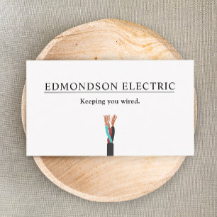 Electrician Electrical Wire Business Card