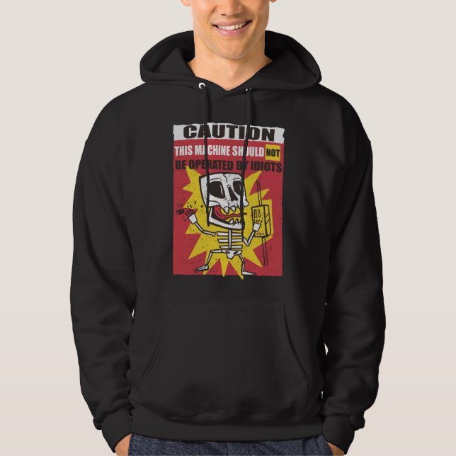 Electrician Engineer Electrical Sign Hoodie (Front)