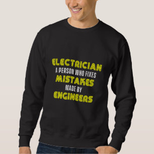 Electrician Engineer Lineman Electric Craftsman Hi Sweatshirt