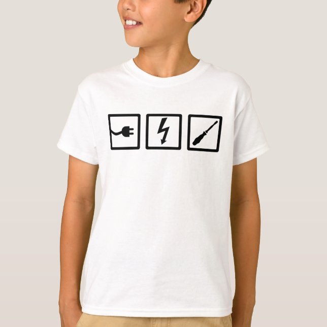 Electrician equipment T-Shirt (Front)