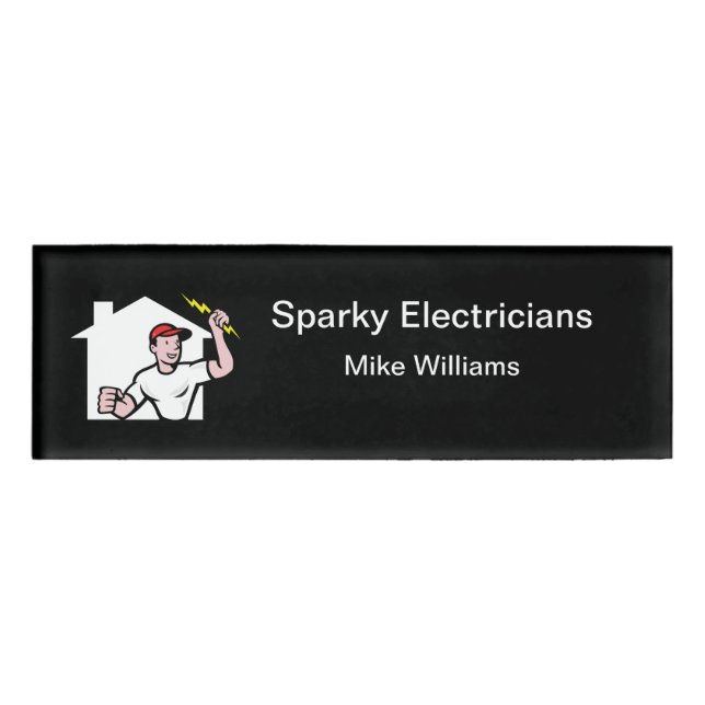 Electrician Field Staff Name Tag (Front)
