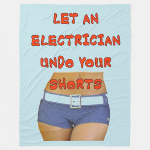 ELECTRICIAN FLEECE BLANKET