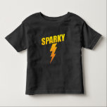 Electrician Gift Funny Sparky Lightning Bolt Toddler T-Shirt<br><div class="desc">Funny Electrician TShirt Sparky Bolt Tshirt makes a humourous gift for journeyman,  electrician,  electrical engineer,  managers or anyone involved in electrical industry.</div>