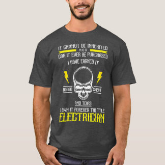 Electrician Gifts for Men Funny electrical Design T-Shirt
