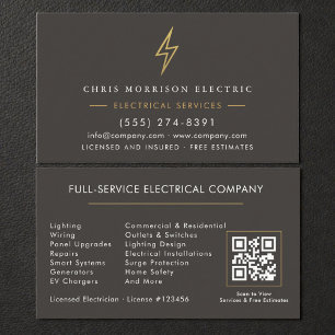 Electrician Handyman Contractor Business Card