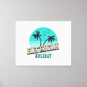 Electrician Holiday Canvas Print
