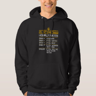 Electrician Hourly Rates Lineman Men Electrician D Hoodie