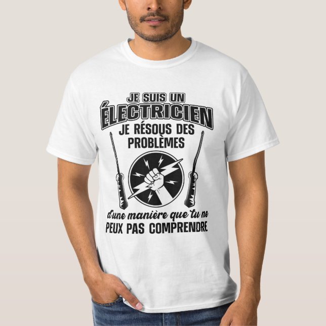 Electrician Humor T-shirt (Front)
