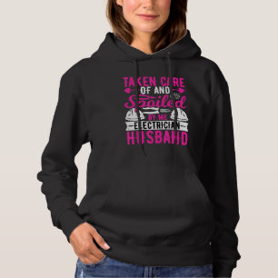 Electrician Husband   Taken Care of by Me Lineman Hoodie