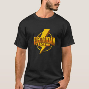 Electrician Legend Electronic Worker Craftsman   T-Shirt